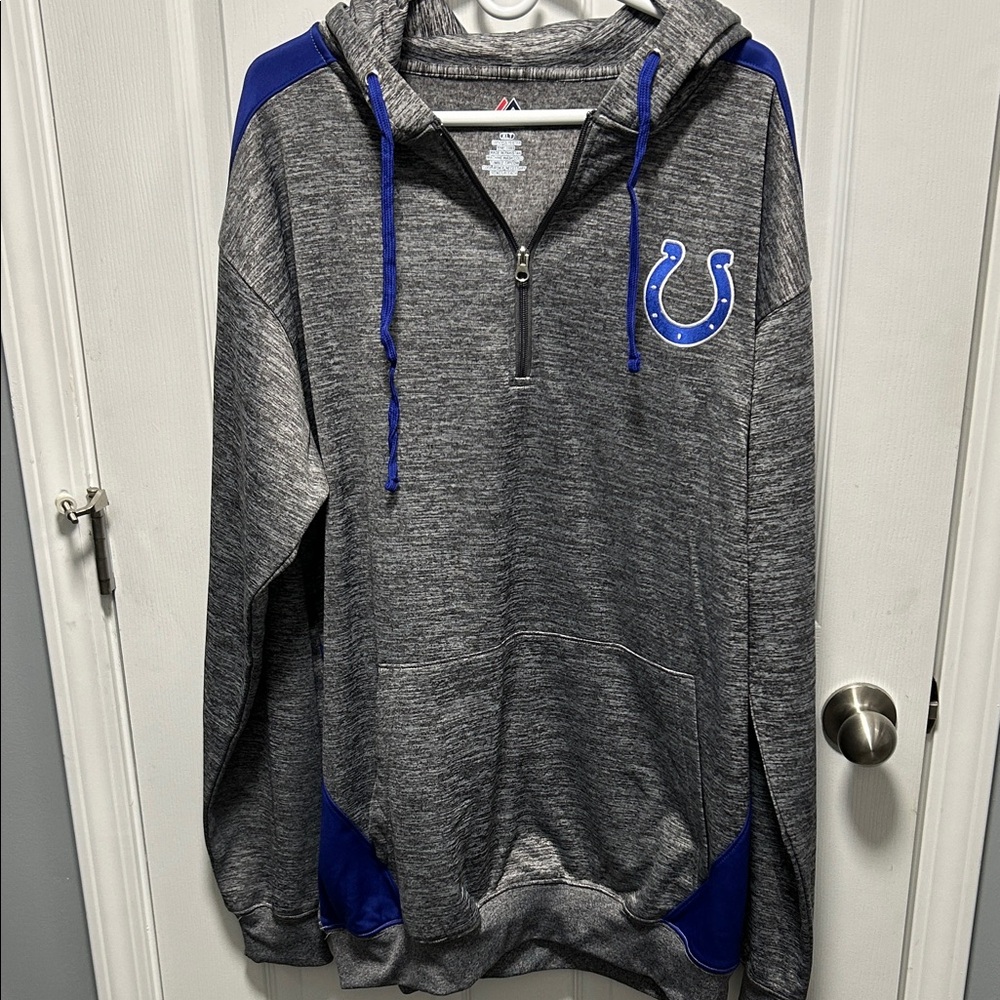 NWT Gray and Blue Colts Hoodie